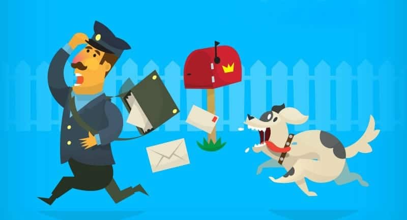Dog Chasing Mailman