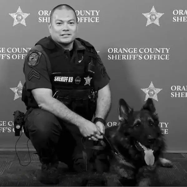 k9 Chico and Corporal Lees