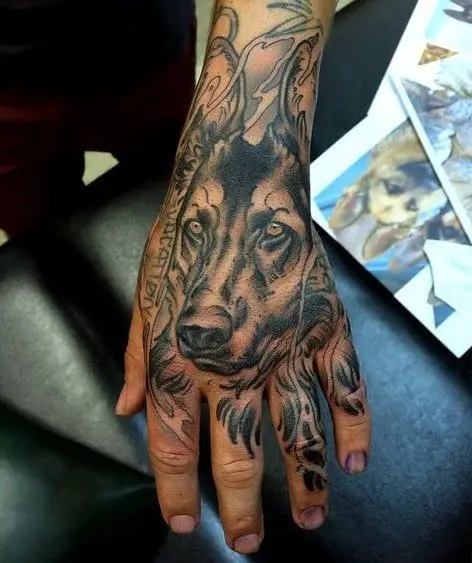 Tattoo uploaded by Gabriele Maldini  German shepherd  Tattoodo