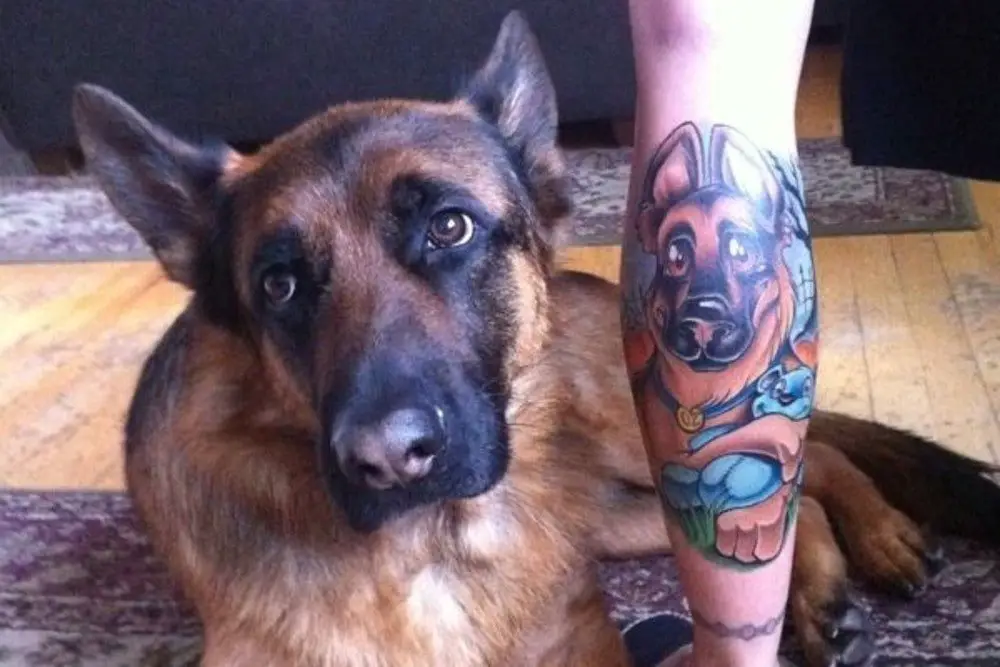 german shepherd tattoos